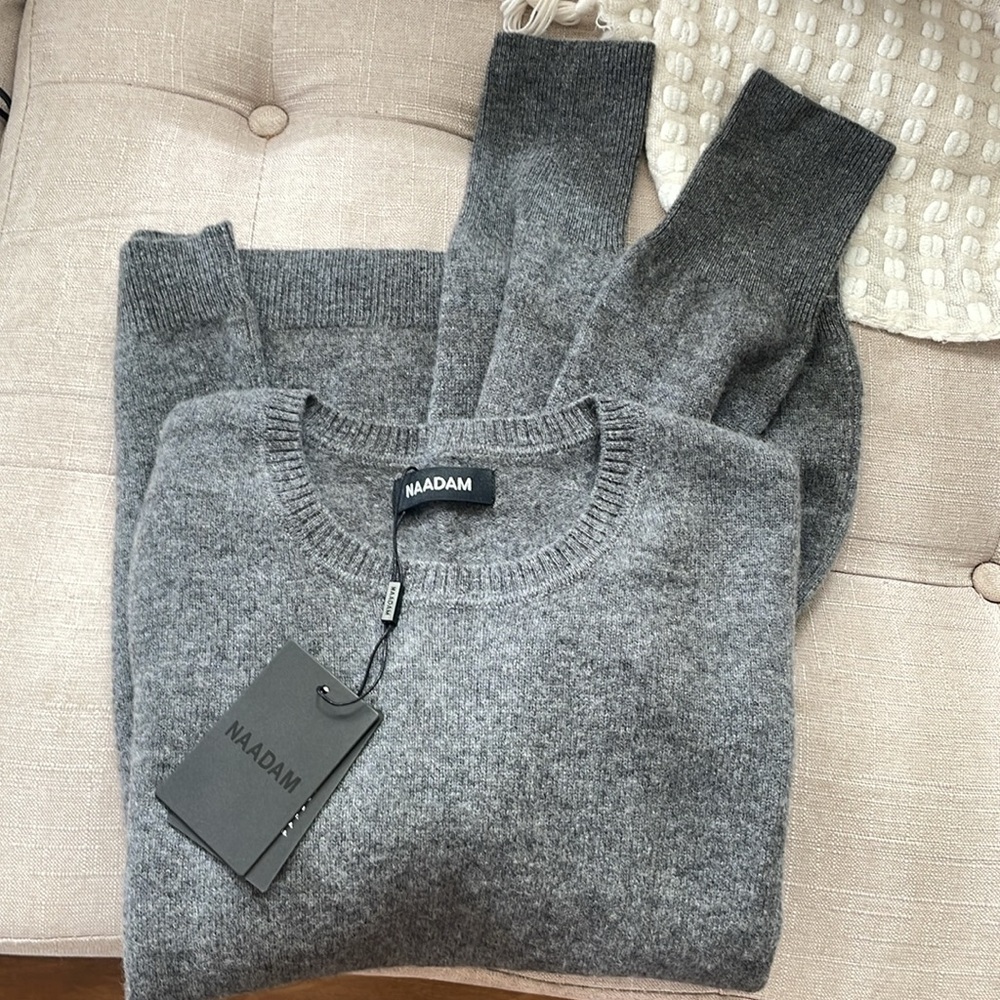 Naadam 100% Cashmere Crew Neck, M